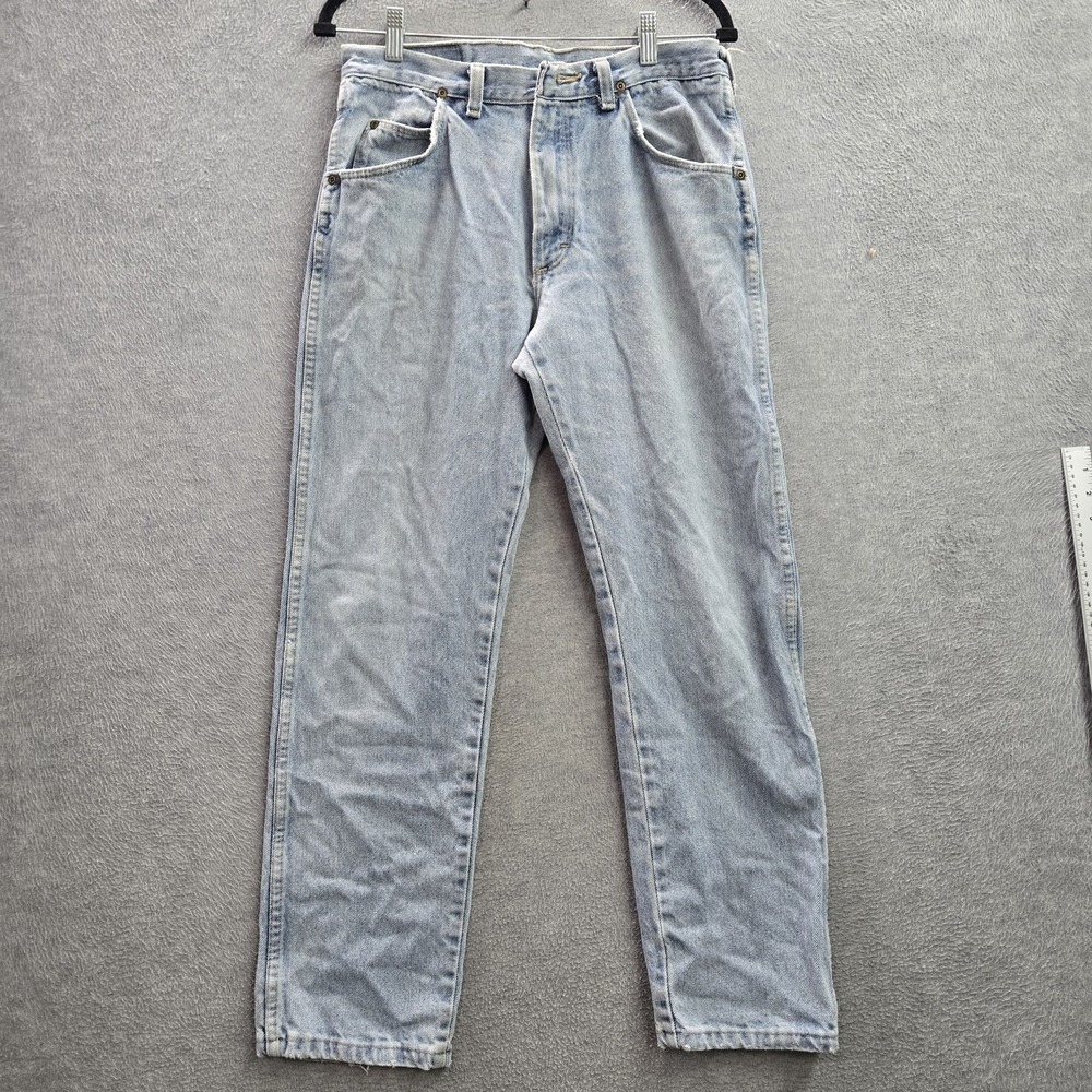 VINTAGE Wrangler Men Jeans 32X30 Blue Made In USA Denim Cowboy Cut 27" Inseam